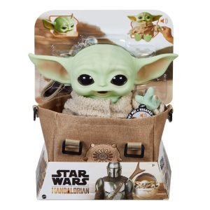 Star Wars The Mandalorian Baby Yoda interaktív plüss figura válltáskával
