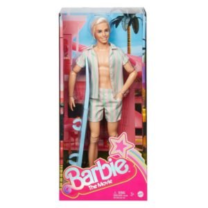 Barbie, a film - Ken baba csíkos szettben szörfdeszkával
